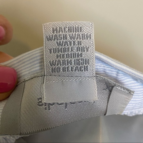 Sibel Saral Blue and White Puff Sleeve Tunic Blouse, size XS - Picture 14 of 16